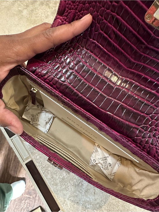 Brahmin Rosa Sugar Plum Melbourne Chain Shoulder Bag